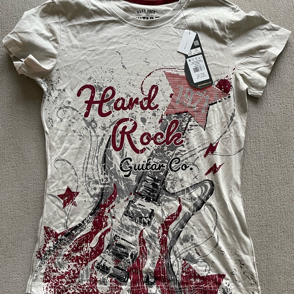 Target Cream and Red Graphic Tee